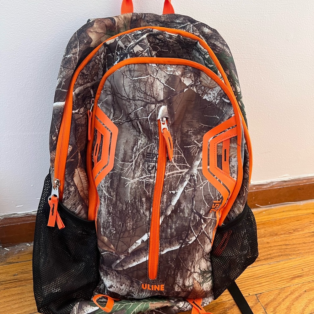 Camouflage and Orange Men's Backpack